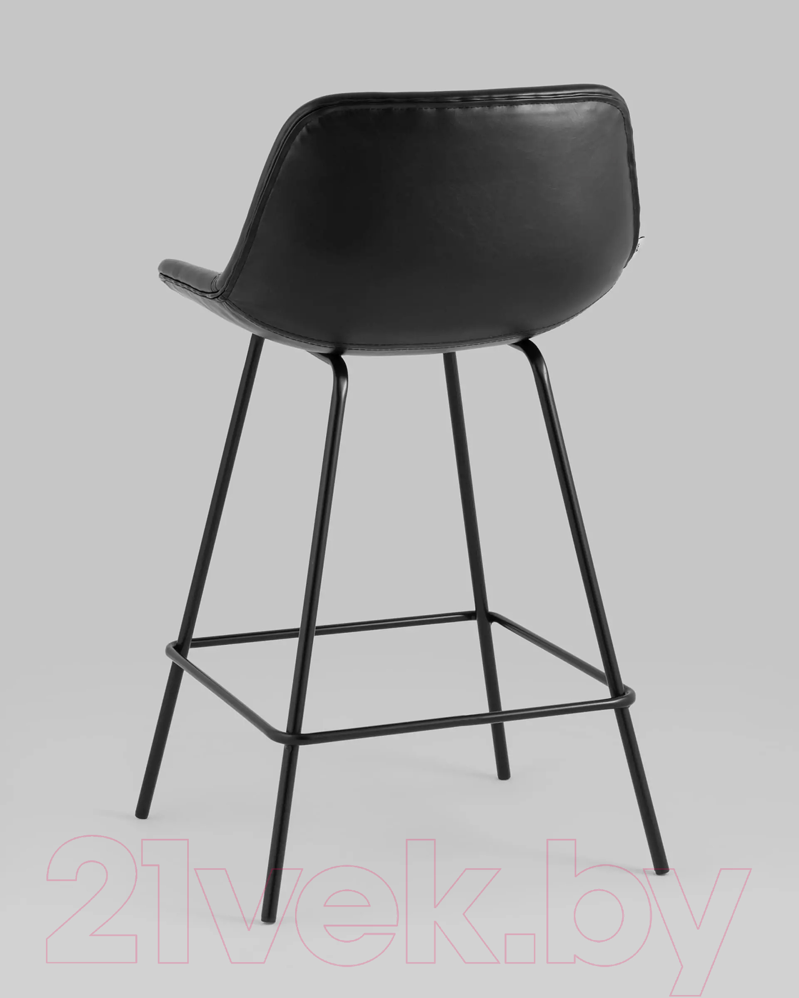Стул барный Stool Group Деймон полубарный / AV 463-Pb-08(PP) (экокожа черный) — фото 5