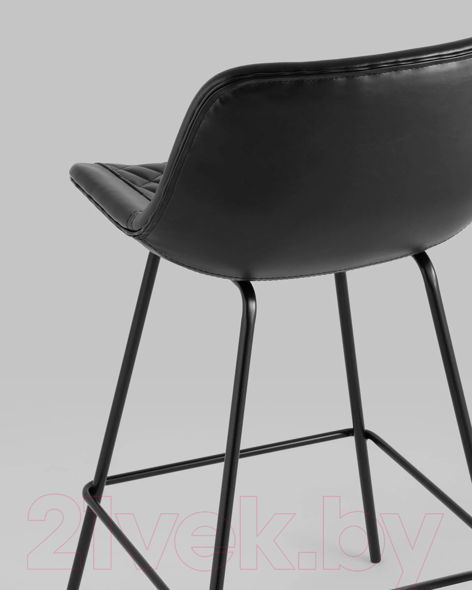 Стул барный Stool Group Деймон полубарный / AV 463-Pb-08(PP) (экокожа черный) — фото 6
