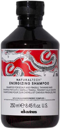 Шампунь для волос Davines Natural Tech Energizing Shampoo Энергетический