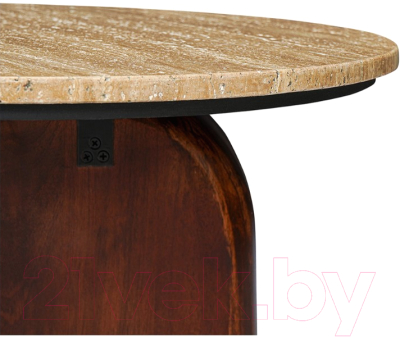 Приставной столик Bergenson Bjorn Torhill / BB0000302 (бежевый/орех)