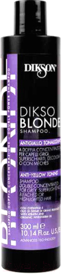 Оттеночный шампунь для волос Dikson Dikso Blonde Shampoo тонирующий против желтизны (300мл)