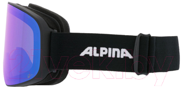 Маска горнолыжная Alpina Sports Slope Q-Lite / A7293831 (Black Matt/Q-Lite Blue)