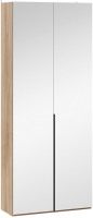 Шкаф ТриЯ Порто СМ-393.07.224 с 2 зеркальными дверями (яблоня беллуно/графит) - 