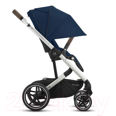 Детская прогулочная коляска Cybex Balios S Lux SLV (Navy Blue, с дождевиком)