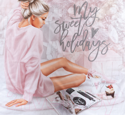 Комплект постельного белья Этель Sweet Holidays 1.5сп / 4935517