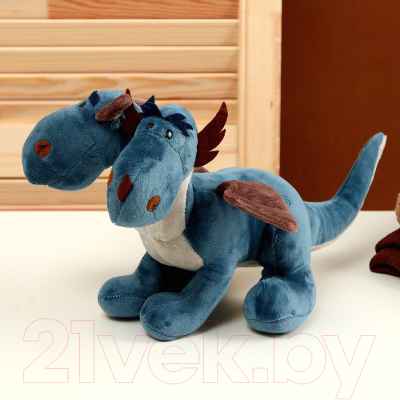 Мягкая игрушка Sima-Land Дракон / 9618200 (синий)
