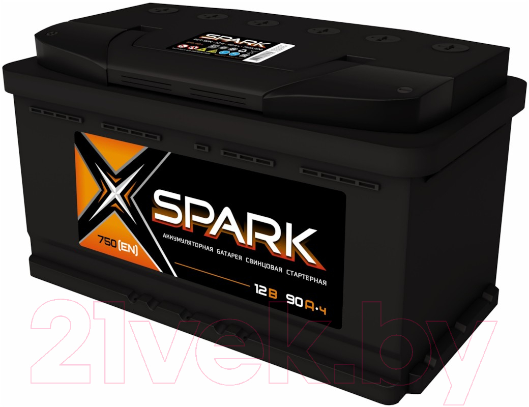 Автомобильный аккумулятор SPARK 750A (EN) R+ / SPA90-3-R
