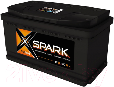 Автомобильный аккумулятор SPARK 750A (EN) R+ / SPA90-3-R (90 А/ч)