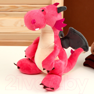 Мягкая игрушка Sima-Land Дракон / 9618198 (розовый)