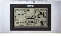 Метеостанция цифровая Buro H127G (серебристый/черный) - 