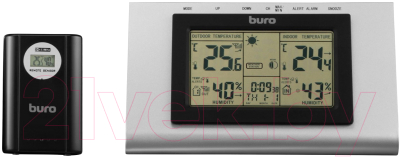 Метеостанция цифровая Buro H127G (серебристый/черный)