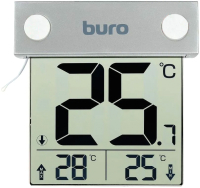 Термометр комнатный Buro P-6041 (серебристый) - 