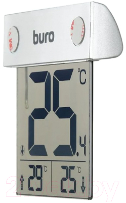 Термометр комнатный Buro P-6041 (серебристый)
