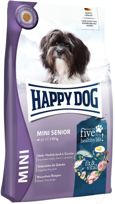 Сухой корм для собак Happy Dog Mini Senior fit & Vital / 61210 (0.8кг)