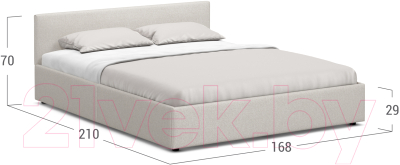 Двуспальная кровать Moon Family 1250 / К004343