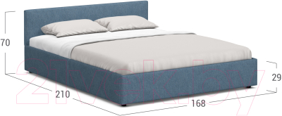Двуспальная кровать Moon Family 1250 / К004355