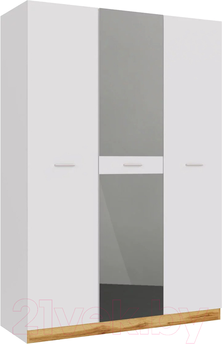 Шкаф НК Мебель Fresco 3-х дверный с зеркалом N / 72518530