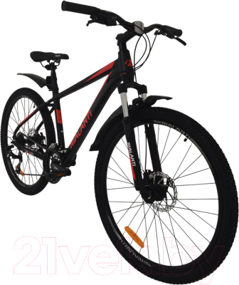 Велосипед Nialanti Stellar MD 26 2024 (16, черный/красный)