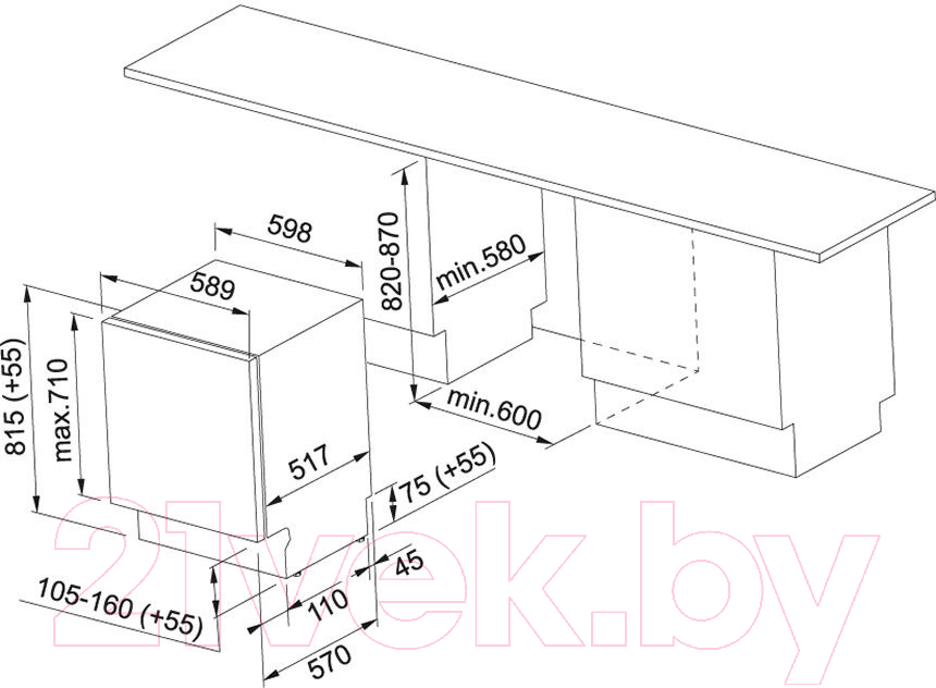 Посудомоечная машина Franke FDW 612 E6P A++