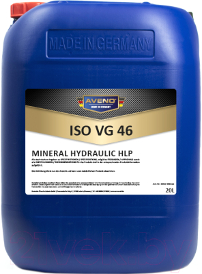 Индустриальное масло Aveno Mineral Hydraulic HLP 46 / 0002-000312-020 (20л)