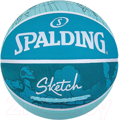 Баскетбольный мяч Spalding Sketch / 84 380Z (размер 7, синий)