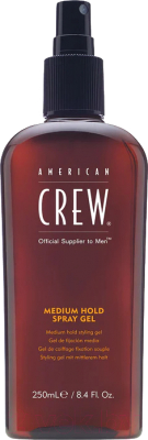 Спрей для укладки волос American Crew Classic Medium Hold Spray Gel средней фиксации (250мл)