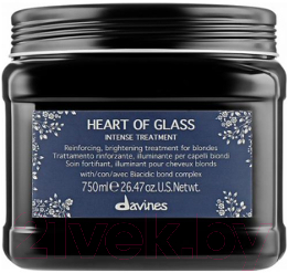 Маска для волос Davines Heart of glass интенсивный уход для защиты и сияния блонд (750мл)