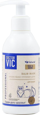 Бальзам для животных Doctor VIC Маска с протеинами шелка для кошек (200мл) - 
