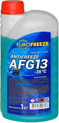 Антифриз Eurofreeze AFG 13 -35C / 52292 (1кг, зеленый)