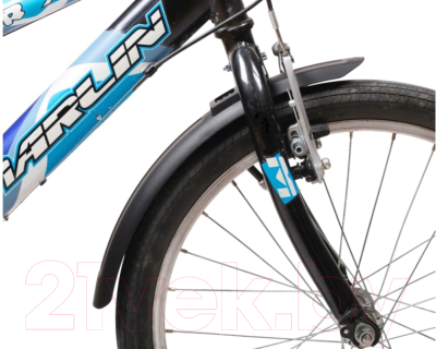 Крылья для велосипеда Zefal Kid Set / 2291 (черный)