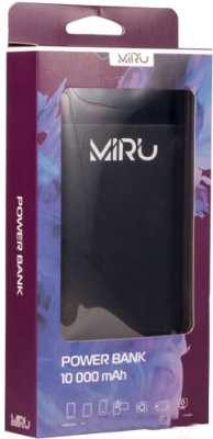 Портативное зарядное устройство Miru LP-1008B 10000mAh (черный)