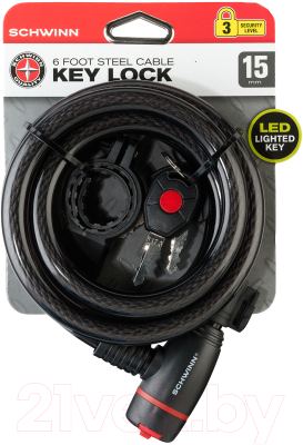 Велозамок Schwinn Key Cable Lock / SW78927-3