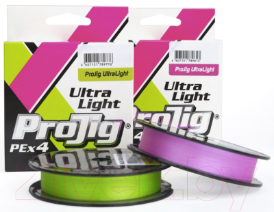 Леска плетеная Петроканат ProJig UltraLight 0.06мм 2.6кг (100м, светло-зеленый)