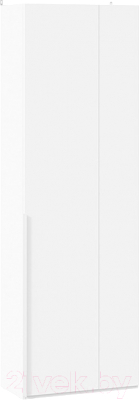 Шкаф ТриЯ Порто СМ-393.07.231 с 1 глухой дверью (белый жемчуг/белый софт)