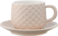 Чашка с блюдцем Liberty Jones Marshmallow / LJ000082 (топленое молоко) - 