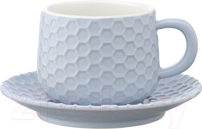 Чашка с блюдцем Liberty Jones Marshmallow / LJ000078 (голубой)