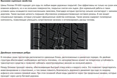 Зимняя легкогрузовая шина Firemax FM809 225/70R15С 112/110R