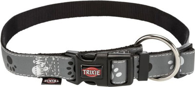 Ошейник Trixie Silver Reflect 12221 (XS-S, черный/серебристый-серый) -
