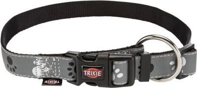 Ошейник Trixie Silver Reflect 12222 (S-M, черный/серебристый/серый) - 