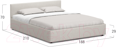 Двуспальная кровать Moon Family 1250 / К004357