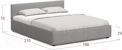Двуспальная кровать Moon Family 1250 / К004365