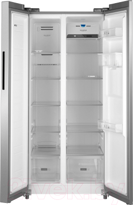 Холодильник с морозильником Weissgauff WSBS 600 X NoFrost Inverter Water Dispenser