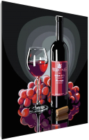 Картина по номерам PaintLine Натюрморт с виноградом и вином - 