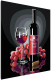 Картина по номерам PaintLine Натюрморт с виноградом и вином - 