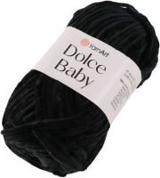 Пряжа для вязания Yarnart Dolce Baby 100% микрополиэстер 742 / 7689459 (85м, черный) - 