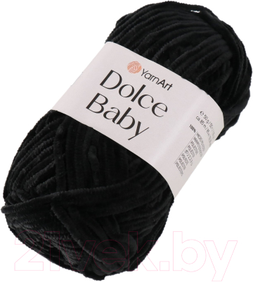 Пряжа для вязания Yarnart Dolce Baby 100% микрополиэстер 742 / 7689459 (85м, черный)