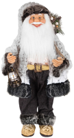 Фигура под елку Maxitoys Дед Мороз в белой шубке с фонариком и хворостом / MT-150323-1-30 - 