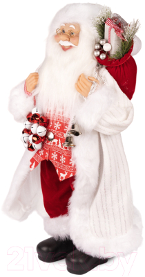 Фигура под елку Maxitoys Дед Мороз в длинной белой шубке и красной жилетке/MT-150323-2-30