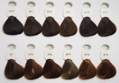 Крем-краска для волос Kydra Cream 6/75 (60мл, Blond Fonce/Marron Acajou)