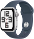 Умные часы Apple Watch SE 2 GPS 40mm (серебристый, синий ремешок M/L) - 